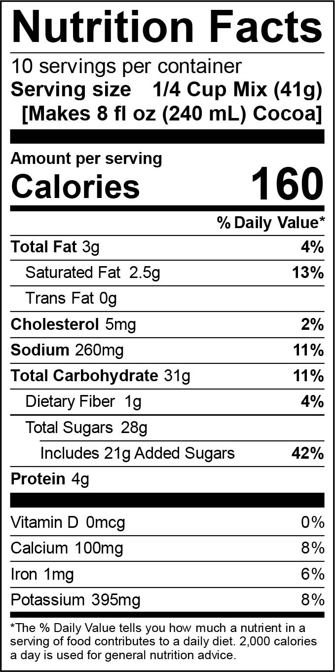 Snickerdoodle Nutrition Information