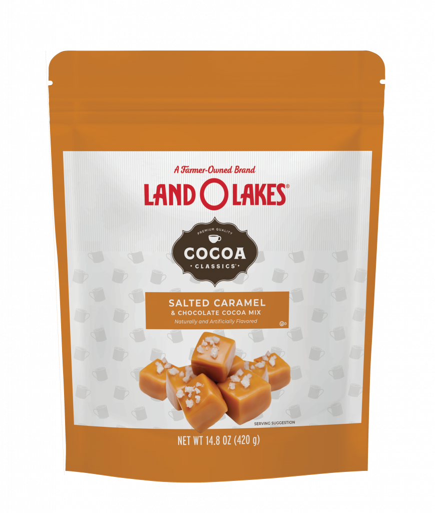 Salted Caramel Stand Up Pouch Land O Lakes® Cocoa Classics® Cocoa Mix